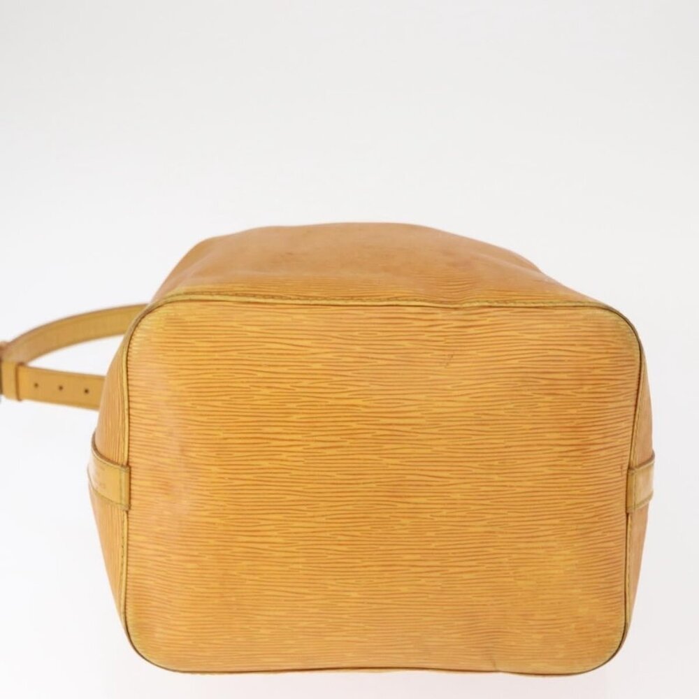 Authentic LOUIS VUITTON Epi Petit Noe Shoulder Bag Yellow M44109 LV - Picture 12 of 16